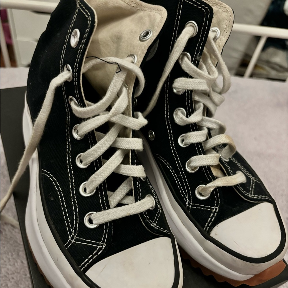 Converse Run Star Hike Canvas Platform High Top